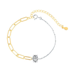 Aetolia Cuba Drop Heart Shape Iced Out Tennis Cubic Zirconia 925 Silver Chain Crystal Bracelets Bangles Charm For Bracelet Women