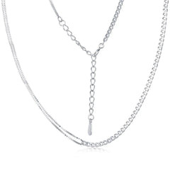 Aetolia Dainty Layered Choker Necklace Pearl Pendant Multilayer Adjustable Layering Chain 18k Gold Plated 925 Silver Necklaces For Women