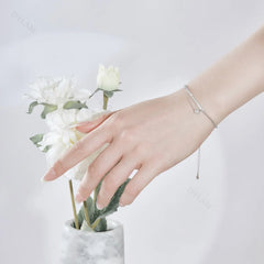 Aetolia Adjustable Pendant 18K Gold Plated Charm Bracelet Women Chain Tennis 925 Sterling Silver Zirconia Bracelets Bangles