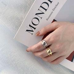 Aetolia Jewelry Factory Stock Gold 18K Plated Rings Custom 925 Sterling Rings Women Adjustable Crossover & Twist Silver Rings