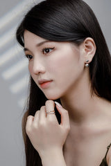 Aetolia bloggers wear essentials Metallic style top trending one of a kind artful piece s925 silver open ring for women