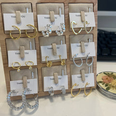 Aetolia Women Statement Hoops 925 Sterling Silver 18K Gold Plated Huggie Designer Dainty Classic Hypoallergenic Twisted Earrings