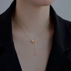 Aetolia Cz Cubic Zirconia 18K Gold Plated Necklace Jewelry Collares Cadenas De Plata Para Mujer S925 Sterling Silver Necklaces