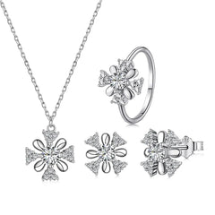 Aetolia Girls Ladies Customized Bridal Wedding Jewelry Set Bijoux Earring Necklace Cubic Zircon Sterling Silver 925 Jewelry Sets