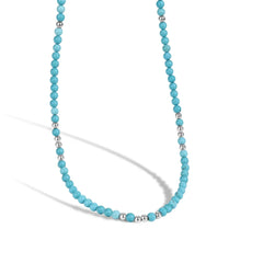Aetolia Bohemian Ethnic Style Jewelry Choker Handmade Beaded Blue Turquoise Black Necklace S925 Silver Onyx Necklaces For Women