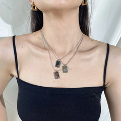 Aetolia Wholesale Inspirational Trendy Minimalist Pendant Chunky Tarot Love Necklace Jewelry Sterling Silver Gold Necklace