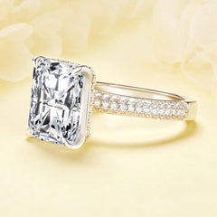 Aetolia No Moq Cubic Stone Wedding Cz S925 Silver Ring Elegant Princess Design Cut Shinning Stone Women Bride Ring Jewelry Aetolia