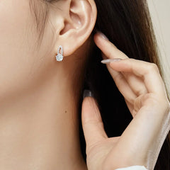 Aetolia Unique Trendy Design S925 Hoop Earrings For Women Dazzling Round Diamond Cz Design Stud Earrings Jewelry Women Dainty