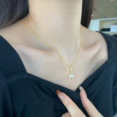 Aetolia 925 Sterling Silver Necklaces Pendant Jewelry Baroque Freshwater Trendy Statement Real Fresh Water Pearl Choker Necklace