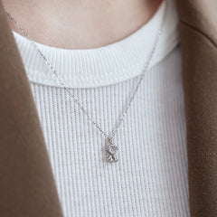 Aetolia Wholesale Price Factory Cubic Zirconia Girl Pendant Charms Necklace 18K Gold Plated Gorgeous Luxury Necklaces For Women