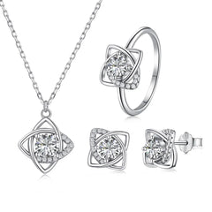 Aetolia Girls Ladies Customized Bridal Wedding Jewelry Set Bijoux Earring Necklace Cubic Zircon Sterling Silver 925 Jewelry Sets