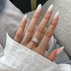 Aetolia High Quality 925 Silver Jewelry 18K Gold Plated Pear Waterdrop Shape Ring Cz Zirconia Wedding Engagement Rings For Women