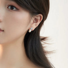 Aetolia Wholesale Custom S925 Sterling Silver Cz Cubic Zirconia Earring Manufacturer Dainty Heart Pearl Drop Stud Earrings For Women