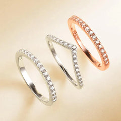 Aetolia classics rhodium zircon sterling silver ring fashion jewelry for women Aetolia jewelry