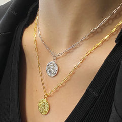 Aetolia Custom Women Bijoux Plaquet Or Joyeria De Bisuteria Joyas Sterling Silver Virgin Mary Necklace Gold Plated Jewelry