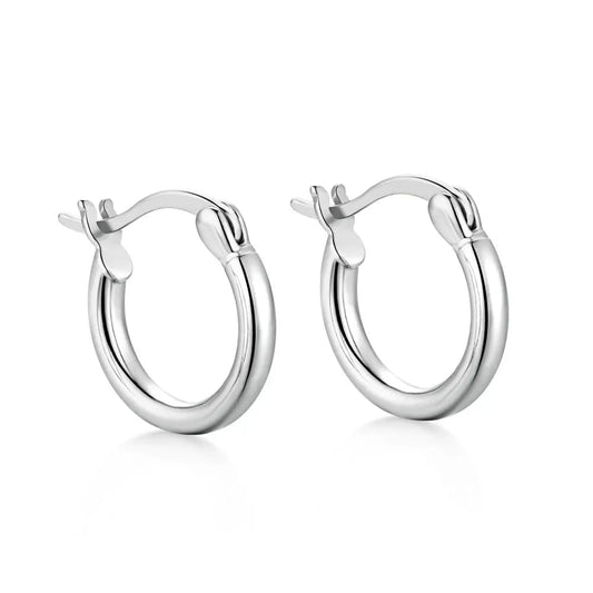 Aetolia Dropshipping Factory Price Best Selling Round Hoop Earring 925 Sterling Silver 18K Gold Plated Earrings Jewelry Women