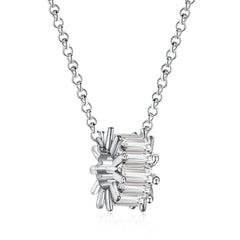 Aetolia Joya De Plata Pendant Women Layer Pearl Necklaces Zirconia Jewelry 18K Gold Plated 925 Sterling Silver Smile Flower Necklace