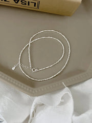 Aetolia new arrival Simple Minimalist Design Elegance 925 Sterling Silver Broken Beaded necklace Fine Jewelry Necklaces for women