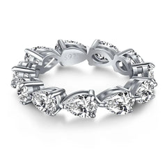 Aetolia 925 Wholesale Sterling Silver CZ Stone Diamond Shine Wedding Bands Wholesale Price Dropship Silver Ring