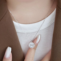 Aetolia Custom Vintage Coin Pendant Necklace S925 Sterling Silver 18K Gold Plated Customized Dream Letter Necklaces For Women