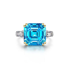 Aetolia luxury S925 sterling silver fine fancy diamond CZ ring wedding ring moissanite custom women finger rings