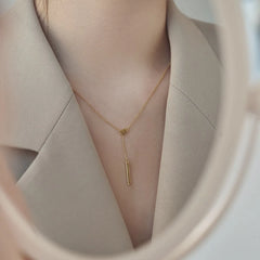 Aetolia S925 Sterling Silver Necklaces Pendant Multi-Layer Style Lock Rectangle Chain Necklace For Women Jewelry Party Friend Gifts