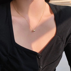 Aetolia Hot Selling Korean Simple Designs Womens Jewelry Minimalist Gold Plated Pendant Sterling Silver Necklaces for women