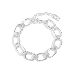 Aetolia New Hot Sale 925 Sterling Silver Link Chain Bracelet Original Diy Charms Designer Square Bracelets Jewelry Women