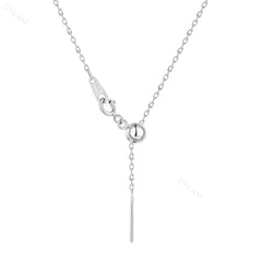Aetolia 925 Sterling Silver Sliding Chain Personalized Alphabet Necklaces Diy Name Letter Initial Charm Pendant Necklace 18K Gold Plated