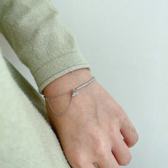 Aetolia Cubic Zircon Tennis Women Jewelry Luxury Chain Pulseira Adjustable Korean Tarnish Free 925 Sterling Silver Bracelet