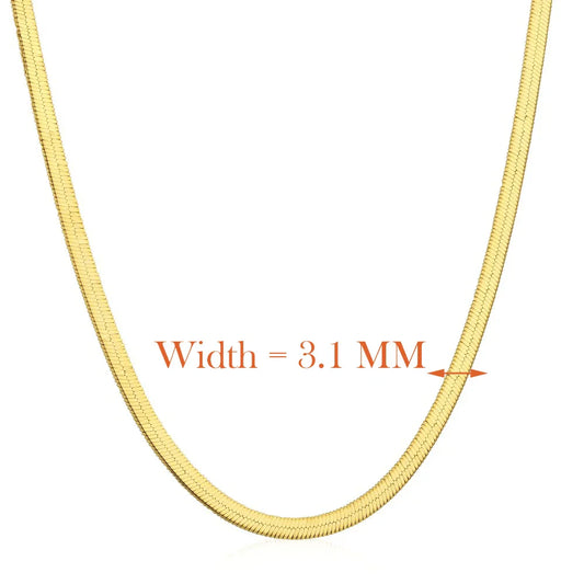 Aetolia Women Chain Herringbone Necklace Wholesaler Herringbone Charm18K Gold Filled Necklace Sliver Rhodium Plated Necklace