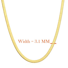 Aetolia Women Chain Herringbone Necklace Wholesaler Herringbone Charm18K Gold Filled Necklace Sliver Rhodium Plated Necklace