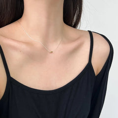 Aetolia Tarnish Free Waterproof S925 Silver Mini Beans Choker Pendant Statement Necklace 18K Gold Plated Necklaces For Girls