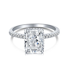 Aetolia S925 Sterling Silver Engagement Wedding Fine Jewelry Rings for Women Jewelry 8A Quality CZ Zircon 925 Silver Custom Jewelry