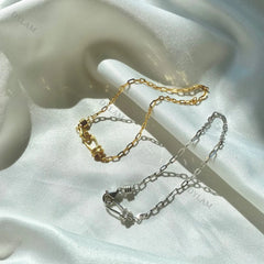 Aetolia Paper Clip Chain Silver Gold Plated Arm Jewelry Sterling Silver 925 Bracelets Wristbands Wholesale Bracelets