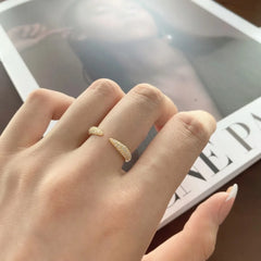 Aetolia Stylish Individual Anillos Mujer Open Adjustable Woman Ring Luxury Jewelry 925 Sterling Silver 18K Gold Rings Jewelry Women