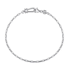 Aetolia Paper Clip Chain Silver Gold Plated Arm Jewelry Sterling Silver 925 Bracelets Wristbands Wholesale Bracelets