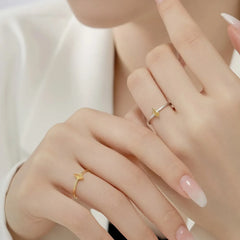 Aetolia Fashion Custom Moissanite Engagement Ring 18K Gold Plated Diamond Wedding Jewelry 925 Sterling Silver Rings For Women