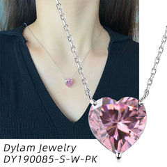 Aetolia Wholesale Personalized Kolye Bijoux Jewelry Argent 925 Sterling Silver Necklace 18K Gold Plated Chain Heart Necklaces For Women