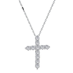 Aetolia Plata 925 Minimalist Pendant Women Layer Tennis Necklaces Zirconia Jewelry Dainty 18K Gold s925 Sterling Silver Cross Necklace