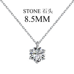 Aetolia Wholesale Custom Circular Pendant Necklace Simple 925 Sterling Silver Cz Cubic Zircon Necklaces Women Accessories