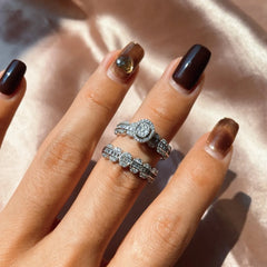 Aetolia Minimal Vintage Ladies Women Wedding 925 Sterling Engagement Jewelry Fidget Ring For Sublimation Silver Rings