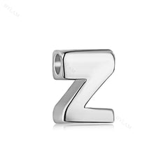 Aetolia 925 Sterling Silver Sliding Chain Personalized Alphabet Necklaces Diy Name Letter Initial Charm Pendant Necklace 18K Gold Plated