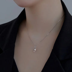 Aetolia Wholesale High Quality Non Tarnish Free Waterproof Jewelry 18K Gold Plated Necklace 925 Silver C Shape Pearl Necklaces Women