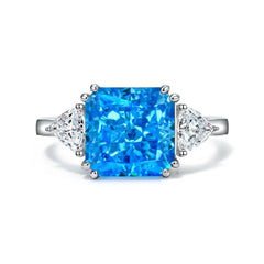 Aetolia luxury S925 sterling silver fine fancy diamond CZ ring wedding ring moissanite custom women finger rings