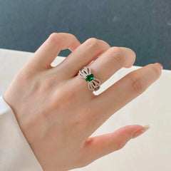 Aetolia Custom Shinny Jewelry 18K Gold Plated Heart Pear Cut Solid 925 Sterling Silver Ring Halo Engagement Wedding Rings Band women