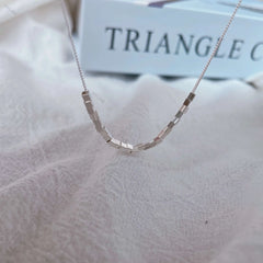 Aetolia unique Aetolia Rotatable bead and tassel choker statement for women dainty jewelry 925 sterling silver square beads necklace