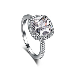 Aetolia Moissanite Diamond Anillo De Compromiso Round Cut Zircon 925 Sterling Silver Ring Engagement Wedding Rings Jewelry Women