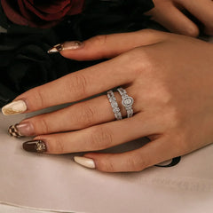 Aetolia Women Princess Wedding Serling Baguette 925 Sterling Silver Engagement S925 Couple Jewelry