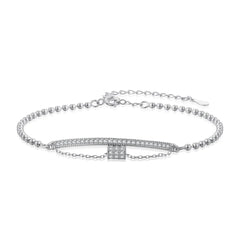 Aetolia Adjustable Pendant 18K Gold Plated Charm Bracelet Women Chain Tennis 925 Sterling Silver Zirconia Bracelets Bangles